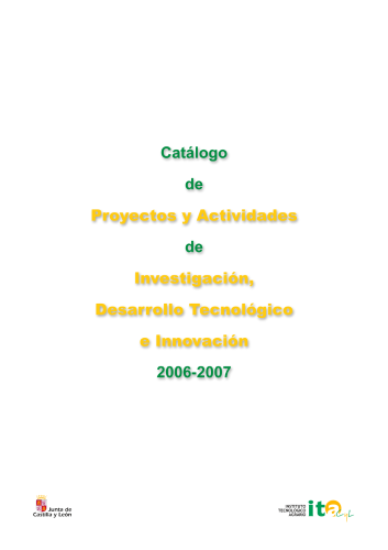 Catálogo de Proyectos y Actividades de Investigación, Desarrollo Tecnológico e Innovación 2006-2007