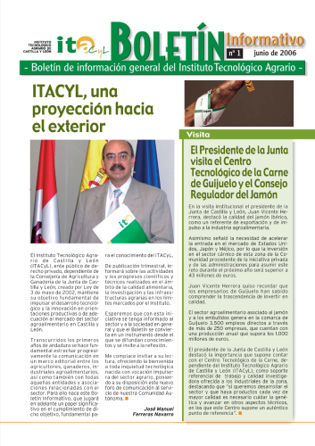 Boletín Informativo ITACyL Junio 2006