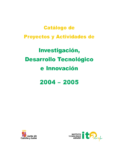 Catálogo de Proyectos y Actividades de Investigación, Desarrollo Tecnológico e Innovación 2004-2005