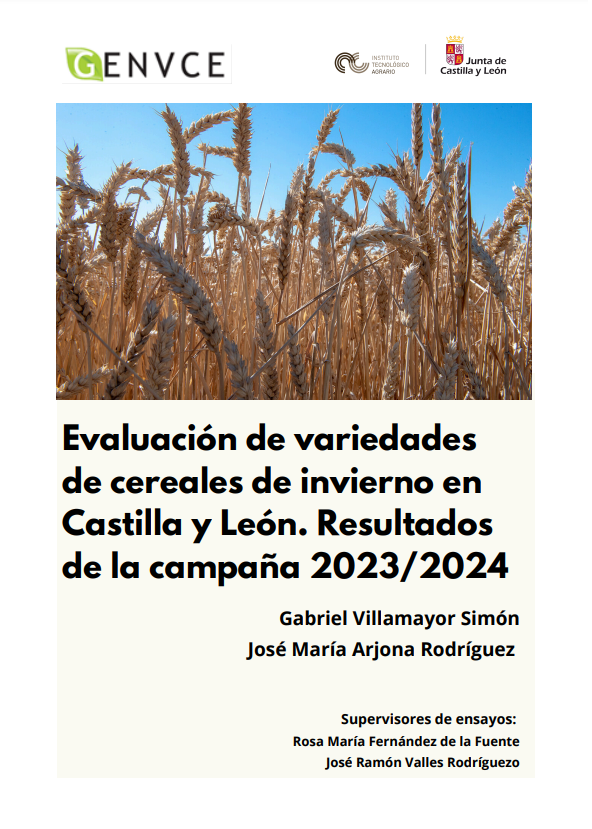 Evaluacion de variedades de cereales de invierno en Castilla y León. Campaña 2023-2024